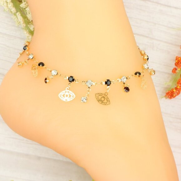 "Handmade Anklet – Elegant & Delicate Jewelry for Women | UNVRC1220 - Picture 10 of 10